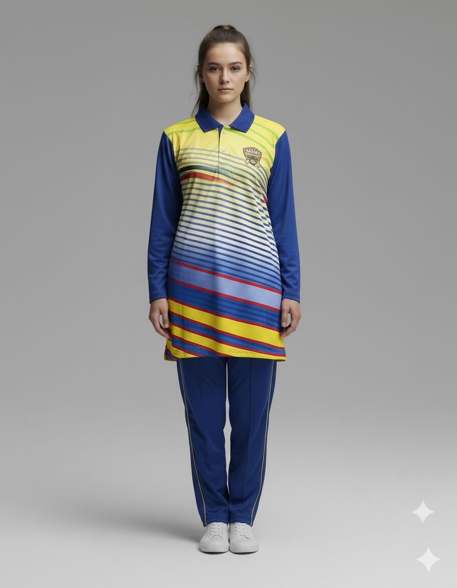 Girls’ Sports Jersey Set – Bold, Modest & High-Performance