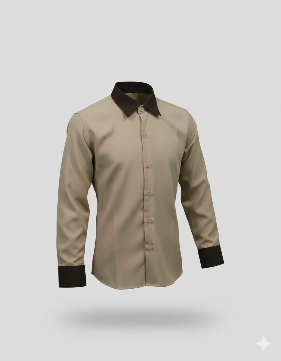 Contrast Collar & Cuff Formal Shirt