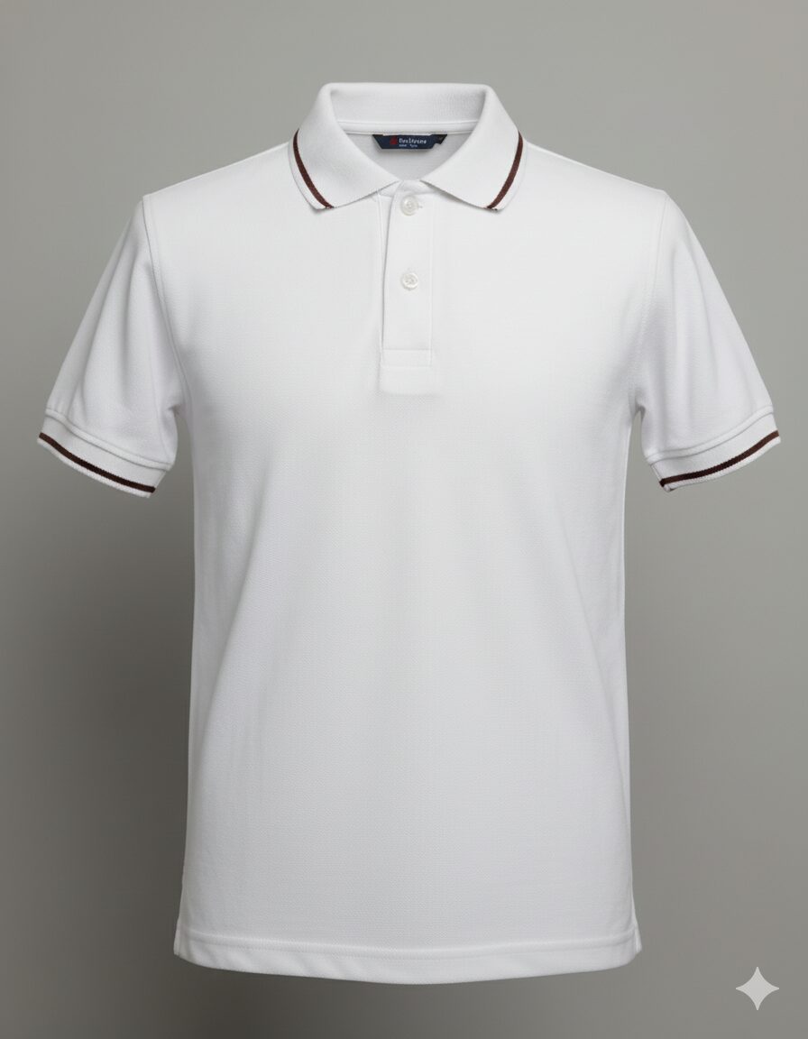 Classic White School Polo T-Shirt