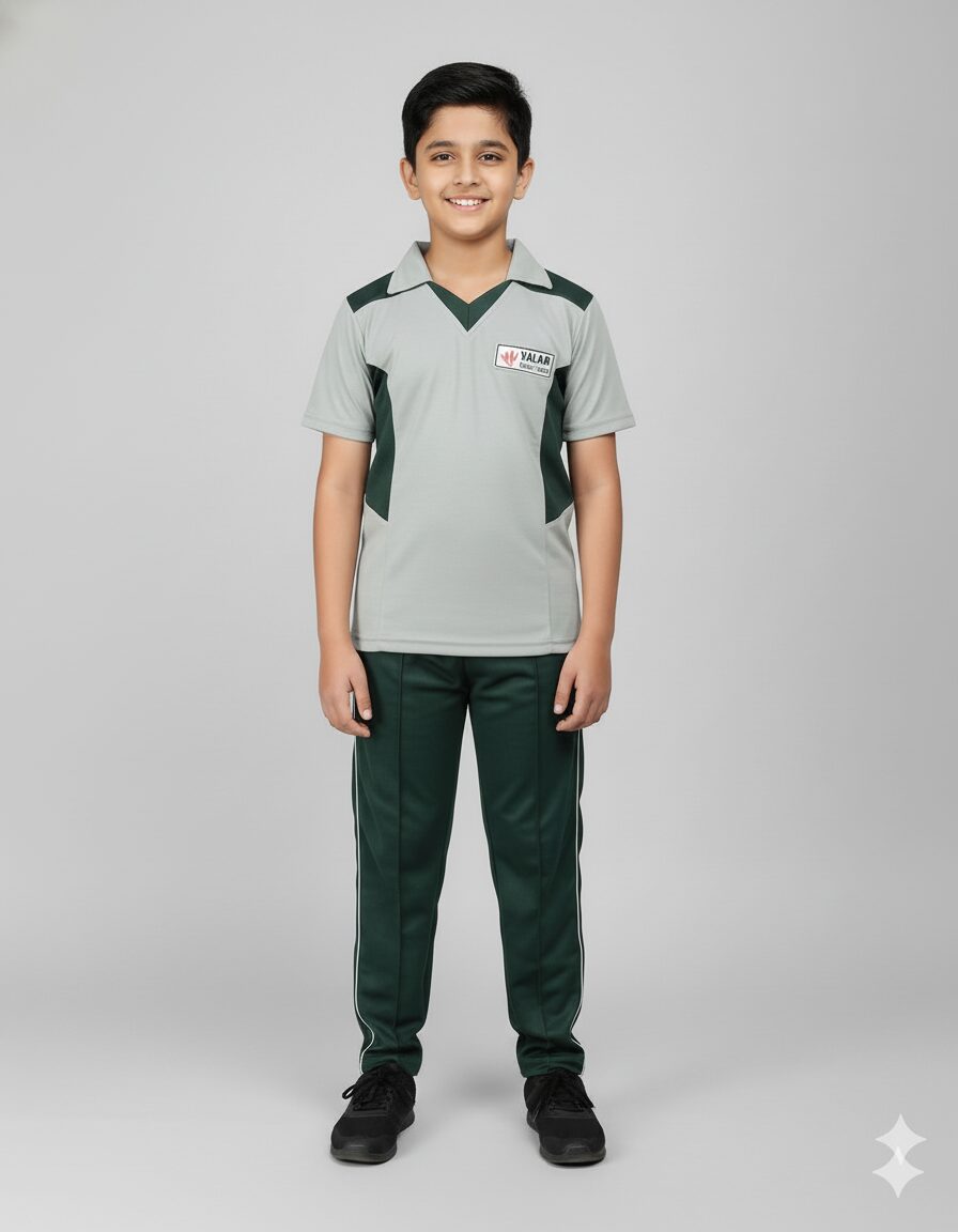 Grey & green sports set